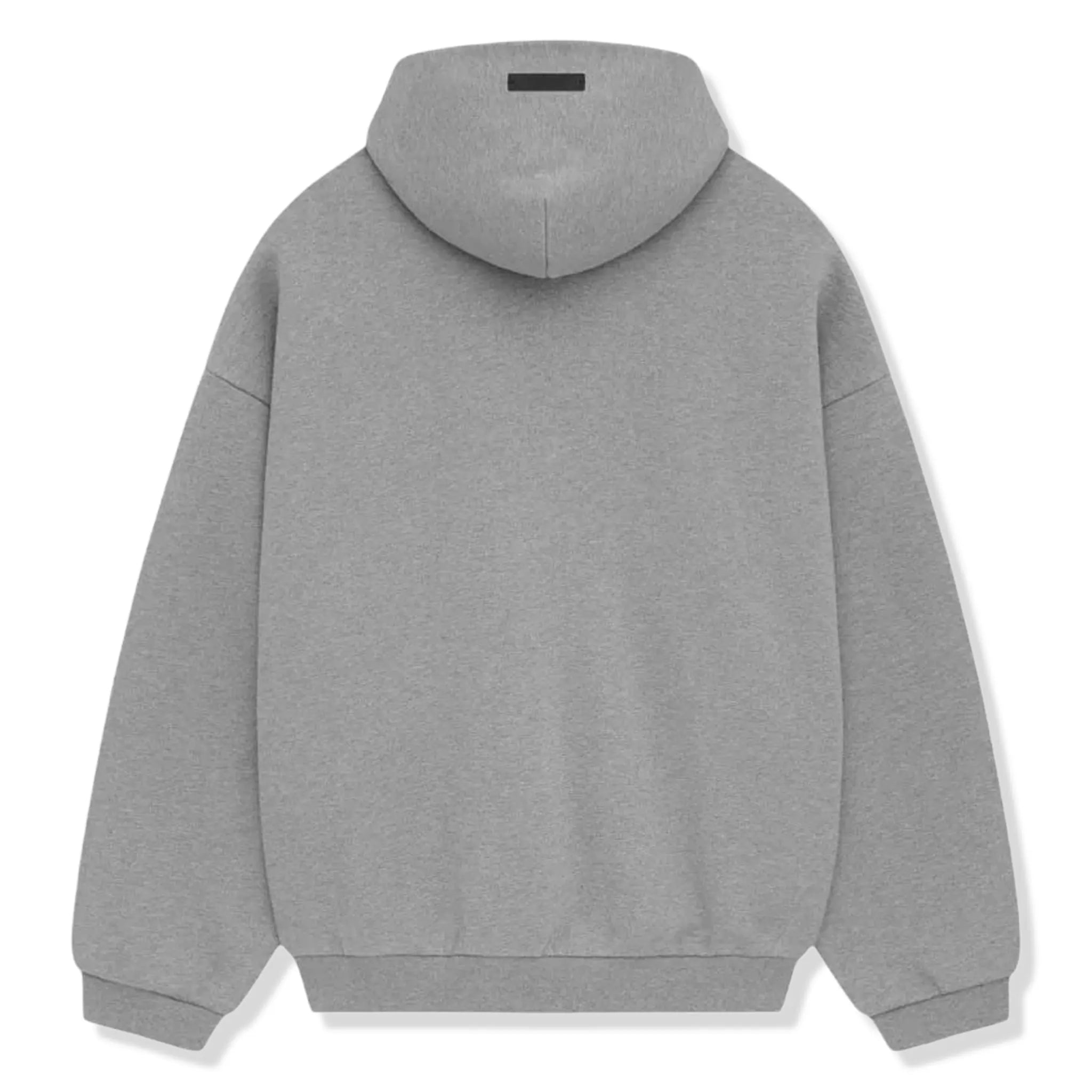 Back View of Fear Of God Essentials Dark Heather Grey State Hoodie 192BT246251F
